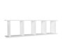 Hanah Home Estantería Blanca Diseño Escandinavo Transformación Elegante 120x33.6x19.5cm